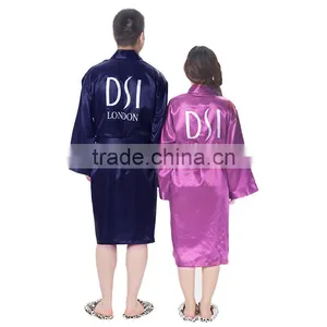 100% Silk Cheap Wholesale Women Satin Bathrobes thumbnail-2