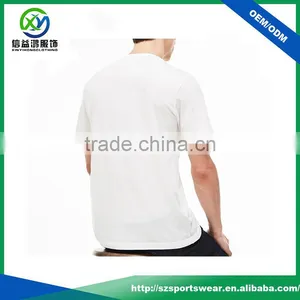 High Quality Custom White Color Skin-friendly Tshirt 100% Cotton, Gym Tshirt thumbnail-3