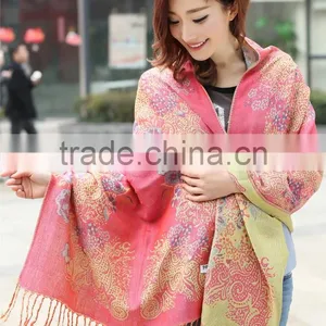 Hot Sale Women Cheap Promotional Scarves , Mix-color Shawl Scarves From China Factory thumbnail-6