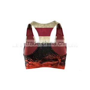 German Flag Sports Compression Bra for Breast Lift Up During Workout Available in Multiple Sizes and Color Combinations thumbnail-2