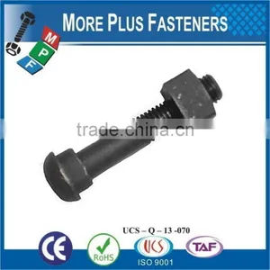 Made In Taiwan Button Head Fish Bolts With Round Head Oval Neck And Rolled Thread Track Bolt thumbnail-5