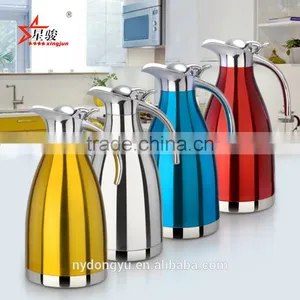 1.5-2 Liter Stainless Steel Thermal Coffeee Pot/s 3 Layer Stainless Steel Thermal Insulation Water Bottle / Fancy Coffee Pot thumbnail-1
