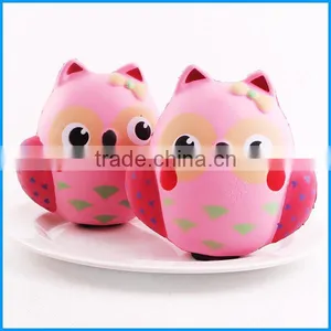 Stress Release or Photography Props Squishy Kawaii Slow Rising Owl Toys thumbnail-1