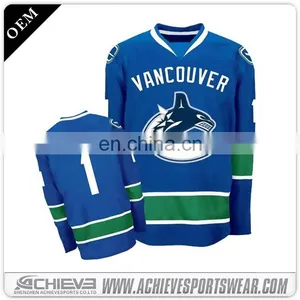 Sublimated Uniform Team Wear Top Custom Ice Hockey Jersey thumbnail-3