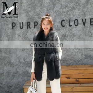 2017 Fashionable Beautiful Women Winter Real Fox Fur Fashion Vest thumbnail-4