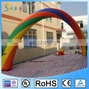 NEW Outdoor Entrance Advertising Inflatable Rainbow Arch For Sales thumbnail-1