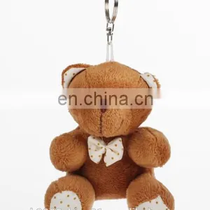12cm Promotional Love Small Plush Teddy Bear Keychain Toys for Wedding Gift thumbnail-5