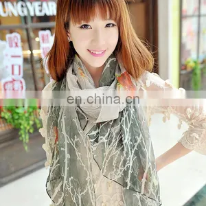 2015fashion Style Newest High Quality Silk Georgette Digital Printing Cape(SP886BL) thumbnail-4