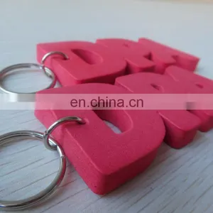 Custom Red Alphabet Letters Eva Foam Floating Key Ring for Sale thumbnail-3