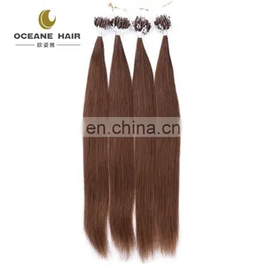 Brazilian Micro Ring Loop Hair Extensions Thick Soft Nano Hair Nano Ring Hair Extension thumbnail-5
