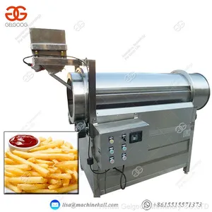 Roller Drum Potato Chips Seasoning Machine Stainless Steel Single Roller Seasoning Machine thumbnail-4