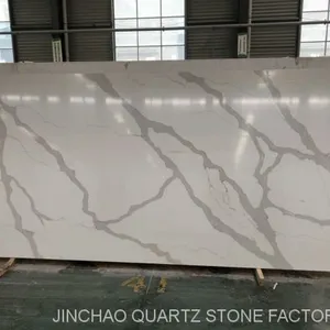Artificial Calacatta White Quartz Stone thumbnail-1