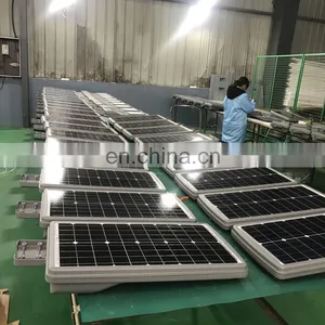 Adjustable Induction Lamp Ip65 Outdoor Streetlighting Streetlight Panel Integrated All In One Solar Led Street Light thumbnail-6