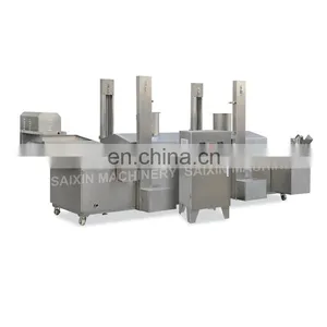 2019high Quality Carrot Garlic Pumpkin Pellet Snacks Automatic Frying Machine Potato Chips Nuts Continuous Fryer thumbnail-4