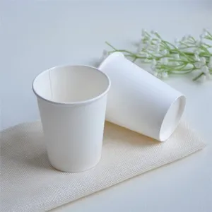 High Quality White Disposable Paper Cups thumbnail-1