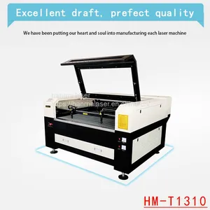 Guangzhou Factory HM-1313 Laser Rubber/plastic/plexiglax Cutting Machine CNC Carbon Laser Cutting Machine From China thumbnail-3