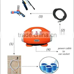 (73032) 12 Litre 50 Walt Electric Portable 12VDC Car Socket Car Wash Pump thumbnail-4