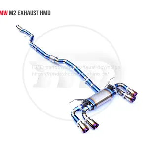 Titanium Alloy Exhaust Pipe Manifold Downpipe is Suitable for BMW M2C M3 M4 E92 F82 Auto Modification Electronic Valve Whatsapp008613189999301 thumbnail-1