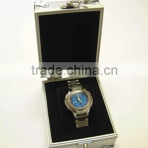Durable Aluminum Frame Single Travel Watch Case With Code Lock and Handle thumbnail-1
