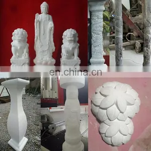 4 Axis CNC Router 180 Swing Degree Rotary Wood Chairs 3D Model Making For 3D People Carving CNC Machine thumbnail-5