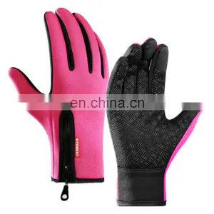 Outdoor Winter Thermal Sports Bicycle Gloves Windproof Warm Full Finger Motorcycle Cycling Ski Glove thumbnail-2