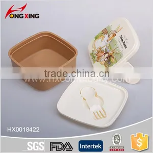 Cartoon Design Microwave Students Plastic Lunch Box With Spoon thumbnail-3