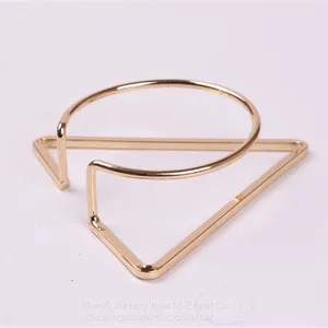 Luxury Gold Geometric Napkin Ring For Party Wedding Restaurant thumbnail-1