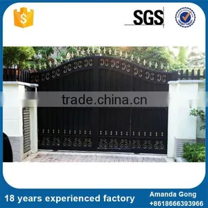 Customized Hot-Dip Galvanized Wrought Garden Iron Gate thumbnail-3