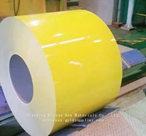 Yellow Color Coated Steel Coil Environmental Protection Coating UV Resistant Roofing Material thumbnail-1
