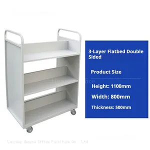 3-Shelf Hand Push Trolley | Knock Down Packaging & Cost Effective | - Tender Solution thumbnail-2