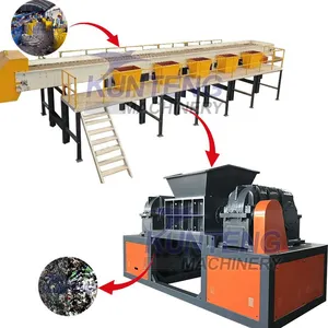 Municipal Waste Manual Sorting And Shredding Production Line Manual Sorting Platform EPC thumbnail-1