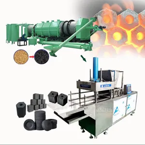 Charcoal Production Machinery Coconut Charcoal Briquette Machine Extruding Shisha Charcoal Briquettes Making Machine Plant EPC thumbnail-1