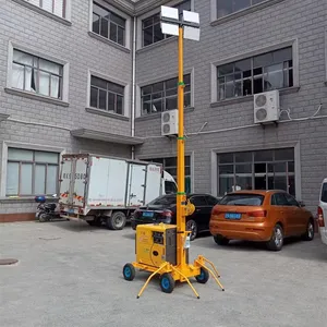 Low Noise Diesel Generator Powered Mobile Outdoor Light Tower thumbnail-4