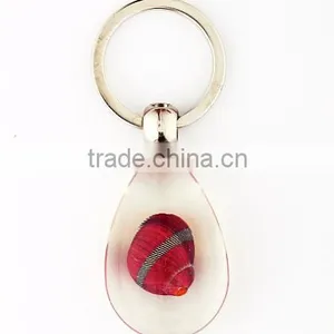 2016 New Lovely Keychain With Real Sealife Red Shell thumbnail-4