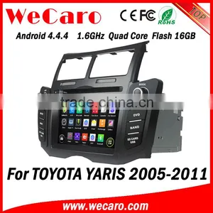 Wecaro WC-TY6221 Android 4.4.4 Car Dvd Player Quad Core for Toyota Yaris Android Car Dvd Stereo tv Tuner 2005 -2011 thumbnail-1