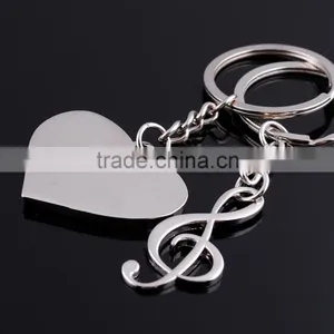 Creative Couple Keychain Pendant Heart Shaped Notes Holiday Promotional Gifts Wholesale thumbnail-2