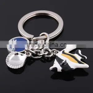 Animal Key Chain Key Ring Angelfish Hand-painted Keychain thumbnail-1