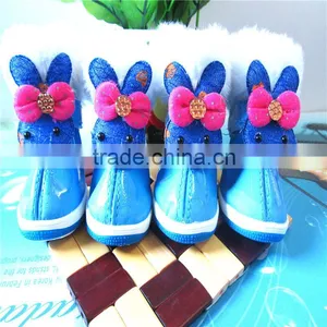PU Material Winter Cartoon Rabbit Pet Shoes Dog Shoes Pet Supplies for Teddy & Pomeranian thumbnail-5