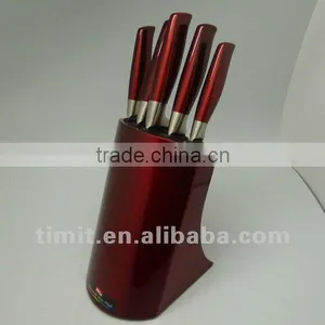 6pcs Stainless Steel Solid Handle Good Quality Kitchen Color Knife thumbnail-1