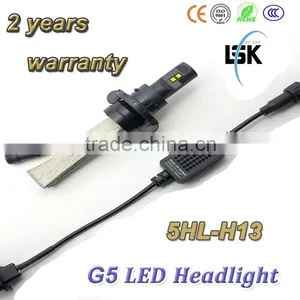 2 Years Warranty !! Hi/lo Beam G5 Led Headlight Super Brightness Auto Led H13 6000lm Headlamp With 6500k for More Safer thumbnail-3