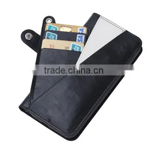 Manufacturer Wholesale PU Leather Cell Phone Case for IPhone 6/6s,protective Card Holder Case With Shrapnel thumbnail-4