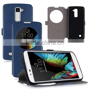 Magnetic Buckle Window View Phone Stand Holder Flip Leather Case Cover for LG G2 thumbnail-1