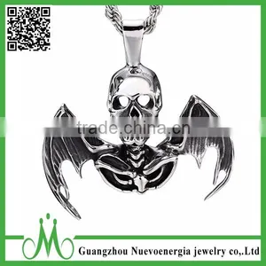 Factory Price Custom Jewelry Hip Hop Men Pendant With Wings Unique Design Skull Stainless Steel Pendant Supplier's Choice thumbnail-1