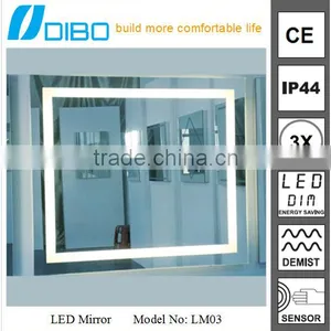 IP44 CE Frameless Bathroom LED Mirror With 3x Magnifier thumbnail-4