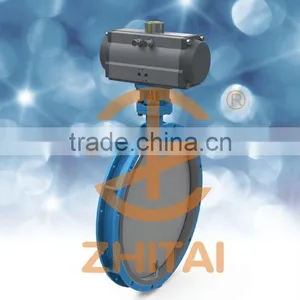Stainless Steel Pneumatic Ventilation Butterfly Valve thumbnail-1