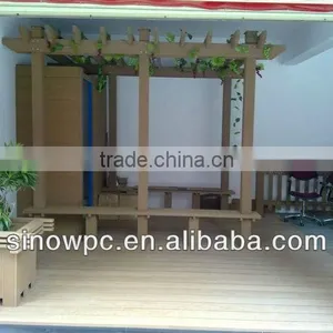 Easy Installation and Non-fade Wood Plastic Composite Garden Arbour thumbnail-1