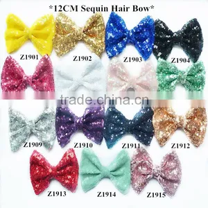 New Shiny Bow , Large Sequin Bowknot With Hair Elastic Headband, Sparkling Hair Bow Wholesale thumbnail-1