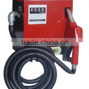 AC DC 12V 24V Electric Oil Fuel Diesel Gas Transfer Pump W/ Mechanical Meter G Read thumbnail-2
