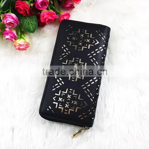 High Quality Wholesale New Fashion Black PU Embossed Women Wallet Famous Designer Brand Wallet thumbnail-1