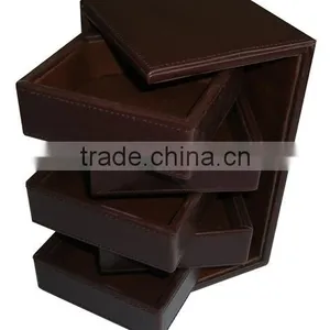 Charming Faux Leather Trinket Box thumbnail-1